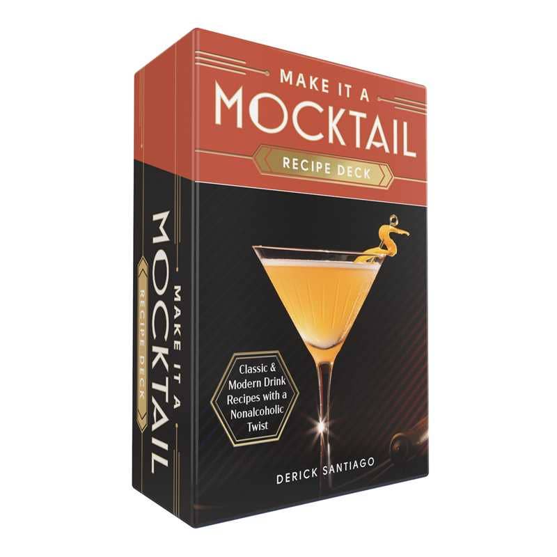 Make It a Mocktail Recipe Deck by Derick Santiago: Flashcards; 50 pages / English