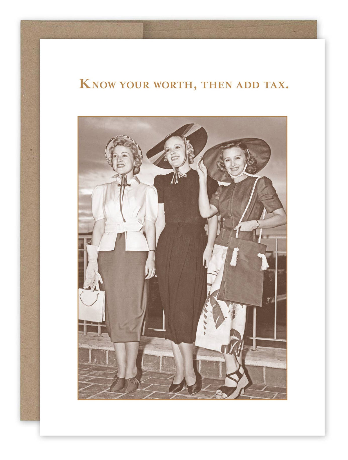 Know Your Worth, Then Add Tax - Heartfelt Birthday Card