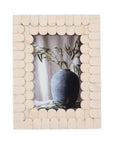 Resin Scalloped Edge Picture Frame Decor - Ivory, 4x6 in.