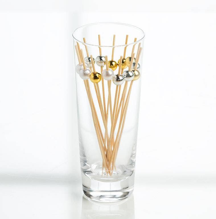 100 Piece Gold Ball Pick-4.5"L