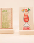 Wooden Tiki Drink Cards