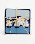 Coastal Village Coasters (Set of 4)