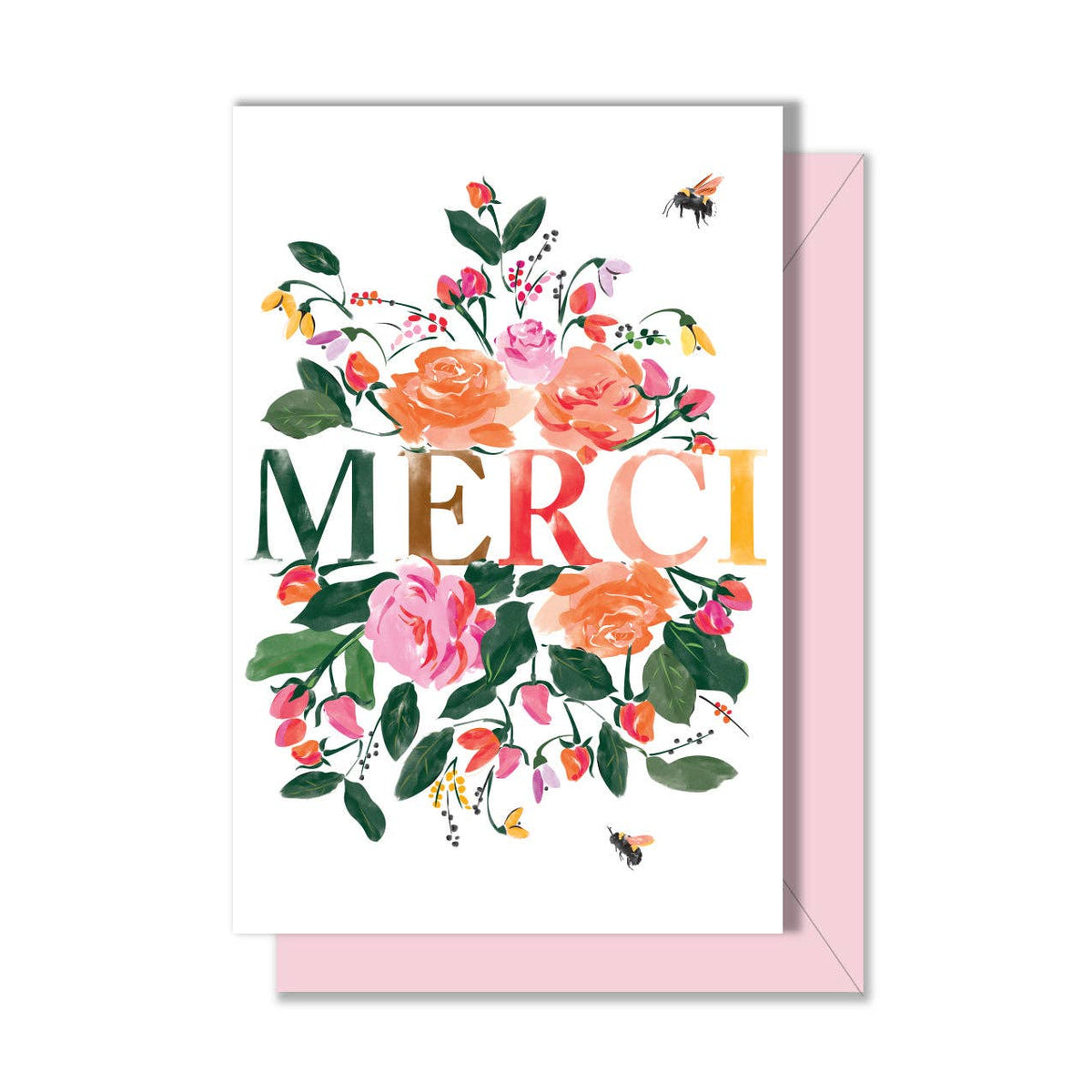 Merci Roses Enclosure Card