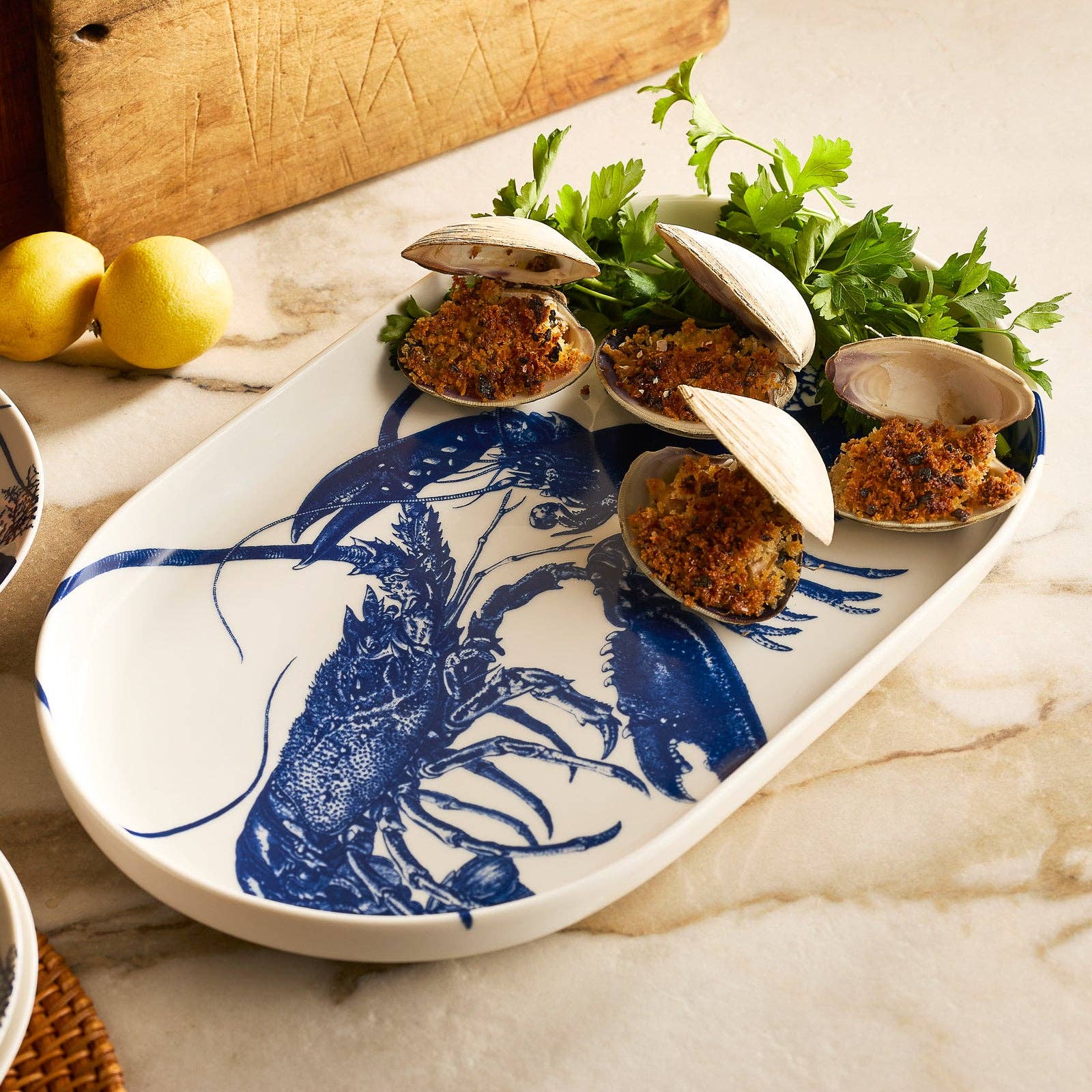 Lobster Large Coupe Oval Platter