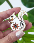 White Squirrel Enamel Pin