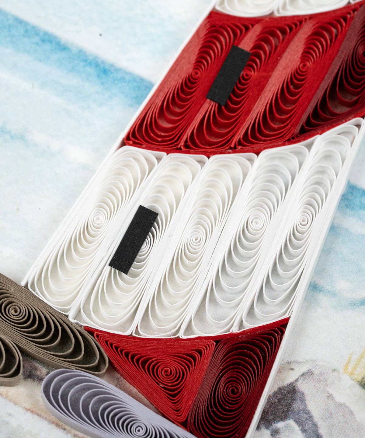 Red &amp; White Lighthouse Greeting Card