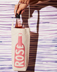 Rosé Single Wine Tote – Cotton Canvas, USA Made