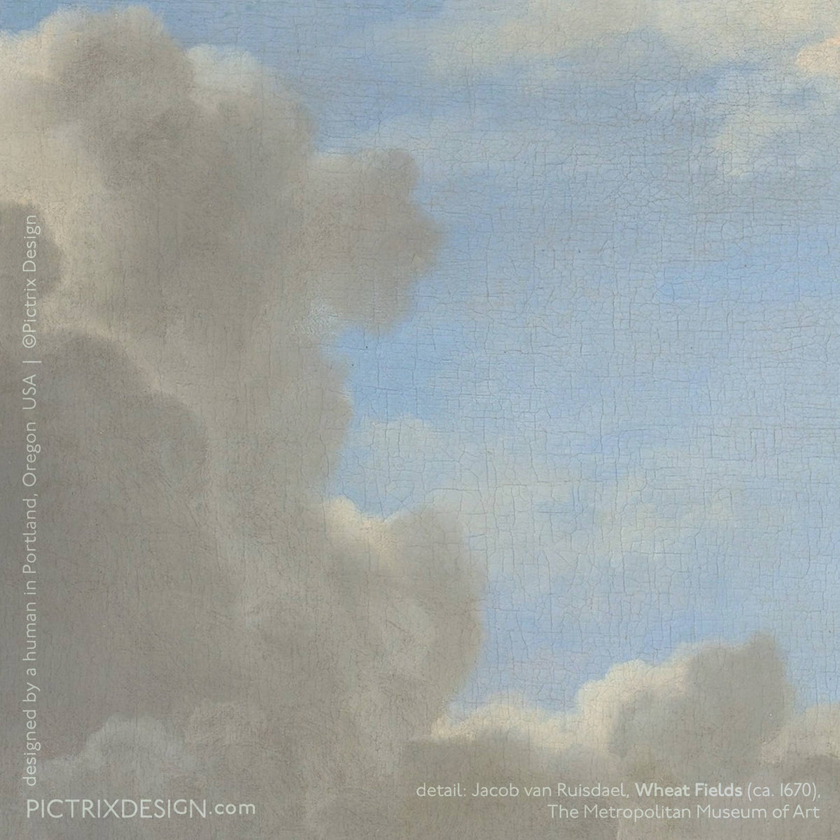 "Clouds" sympathy card : Recycled Kraft