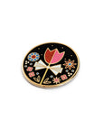 Tulip and Flowers Enamel Pin