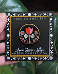 Tulip and Flowers Enamel Pin