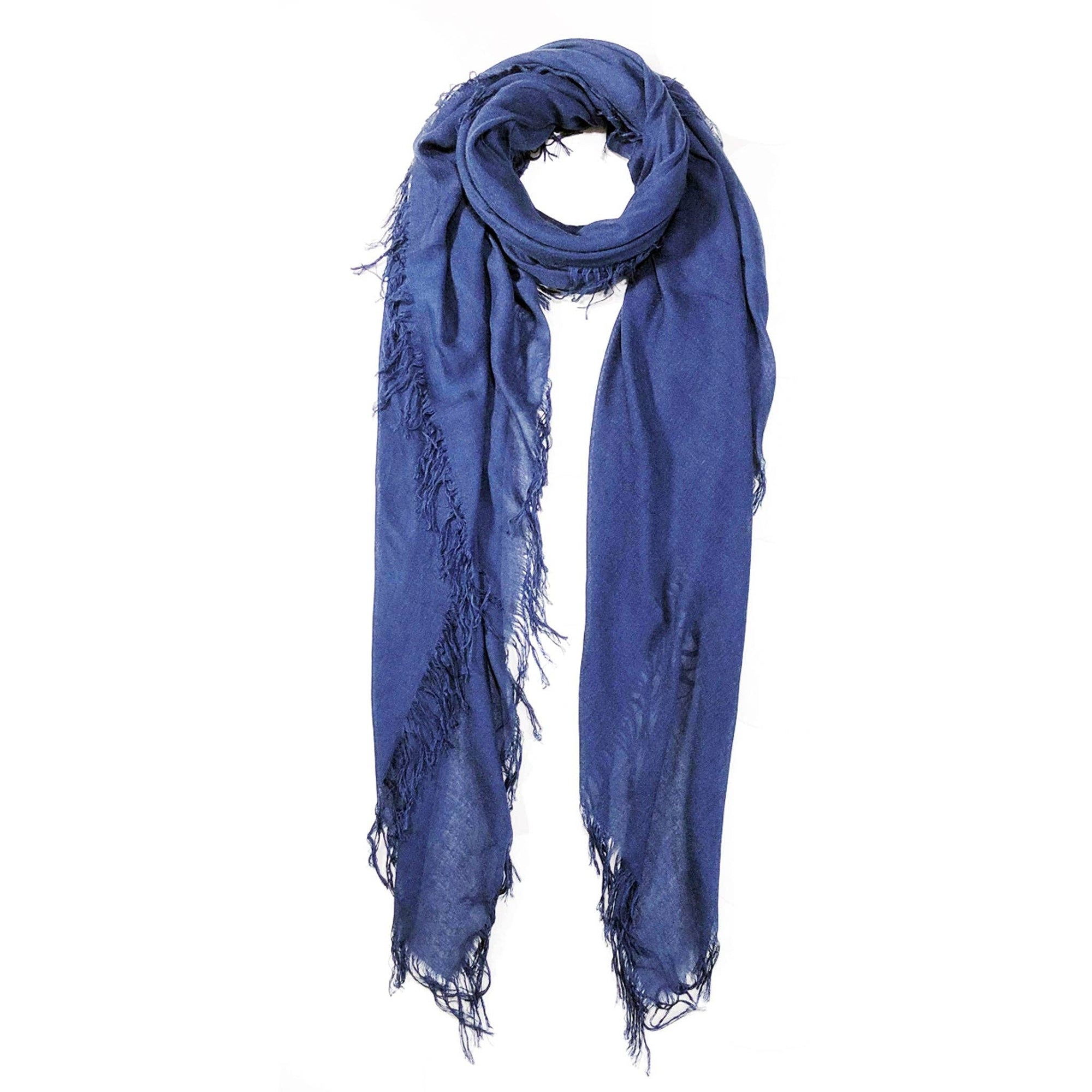 Cashmere Blend Solid Scarf: Deep Rose