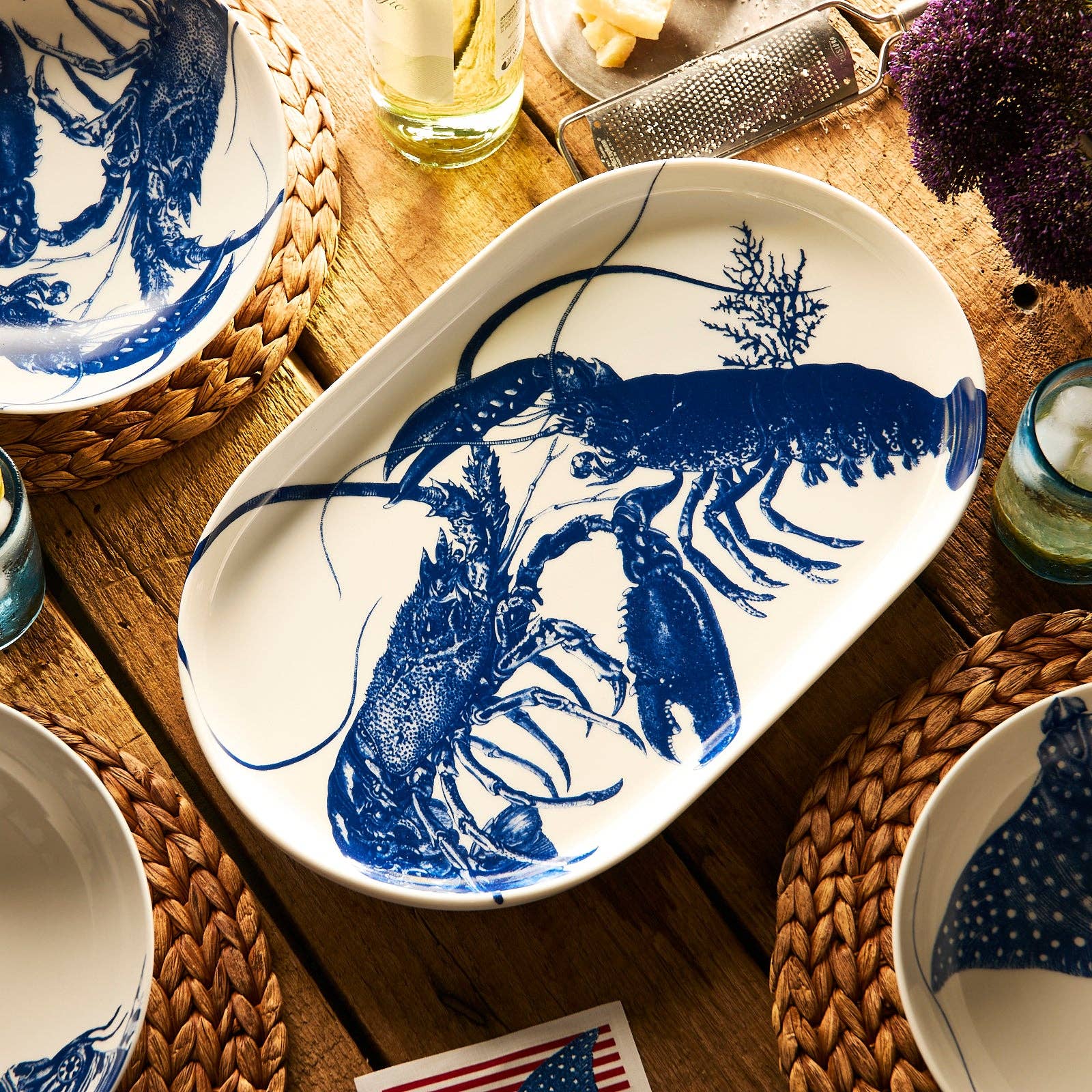 Lobster Large Coupe Oval Platter