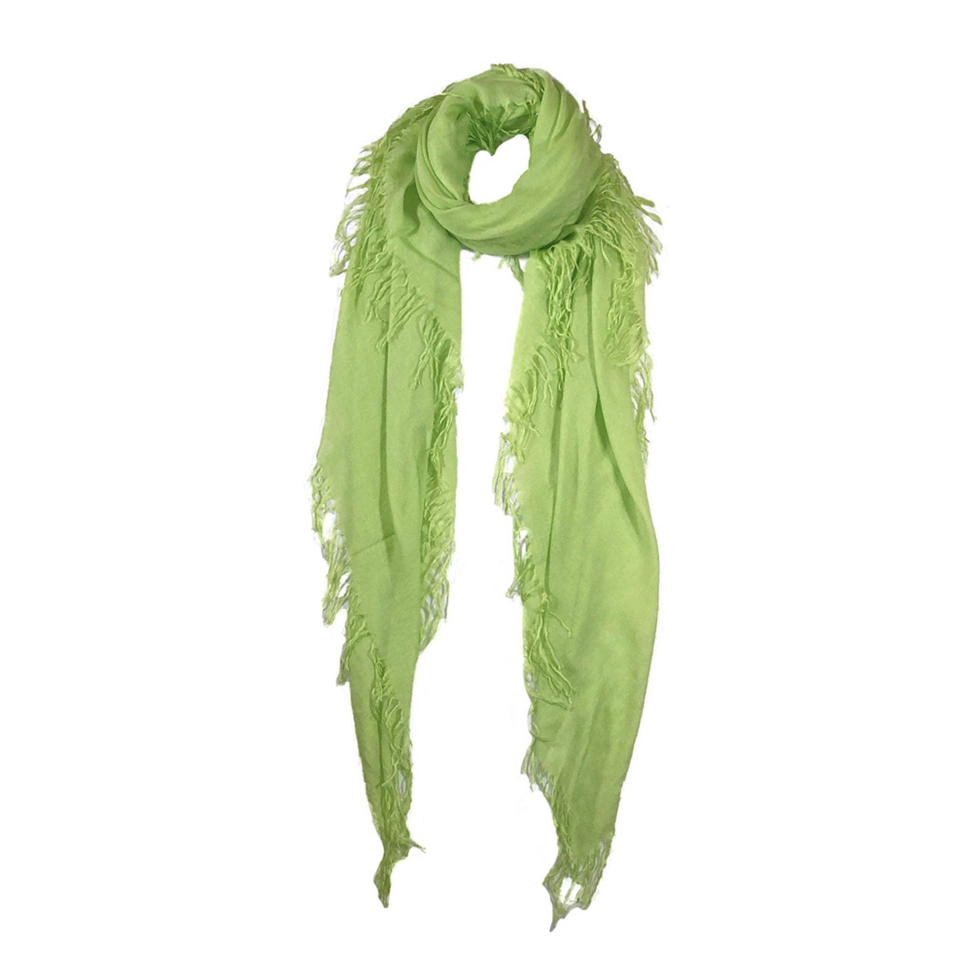 Cashmere Blend Solid Scarf: Dragonfly