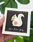 White Squirrel Enamel Pin