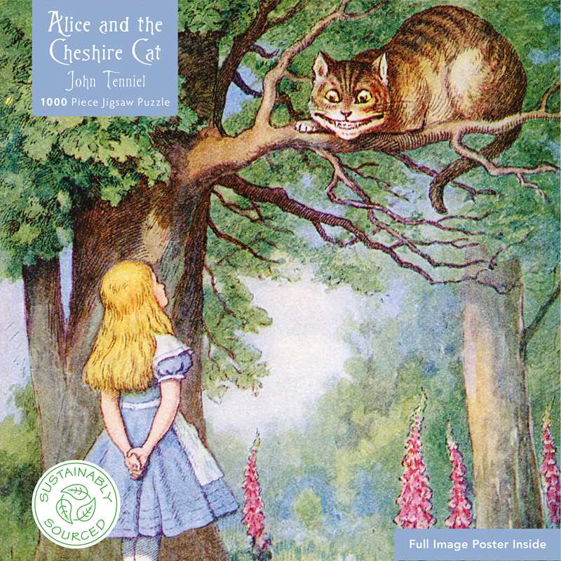Adult Sustainable Jigsaw Puzzle Alice and the Cheshire Cat by: Jigsaw; 1 pages / English