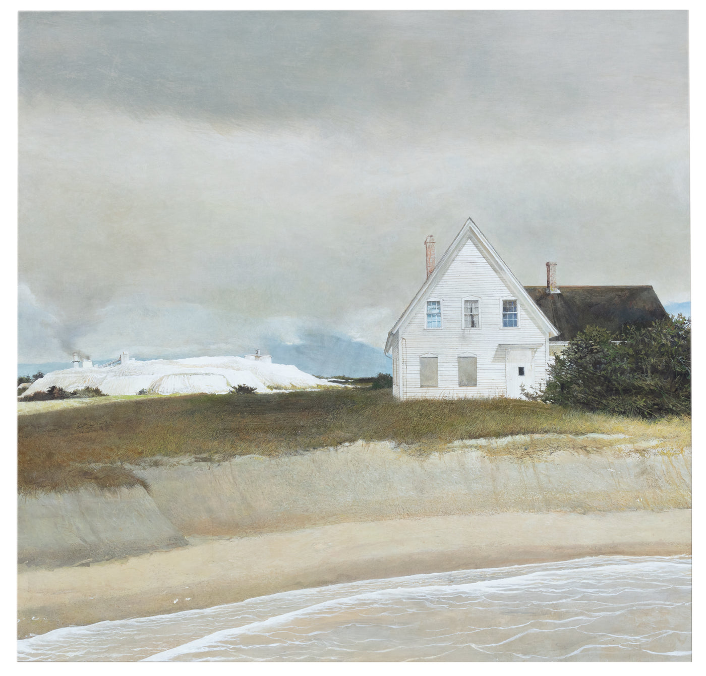 Andrew Wyeth, Undermined, 1998. Egg tempera on panel, 48 ¼ x 49 ¼ in. Bank of America © 2026 Wyeth Foundation for American Wyeth Foundation for American Art / Artists Rights Society (ARS), New York