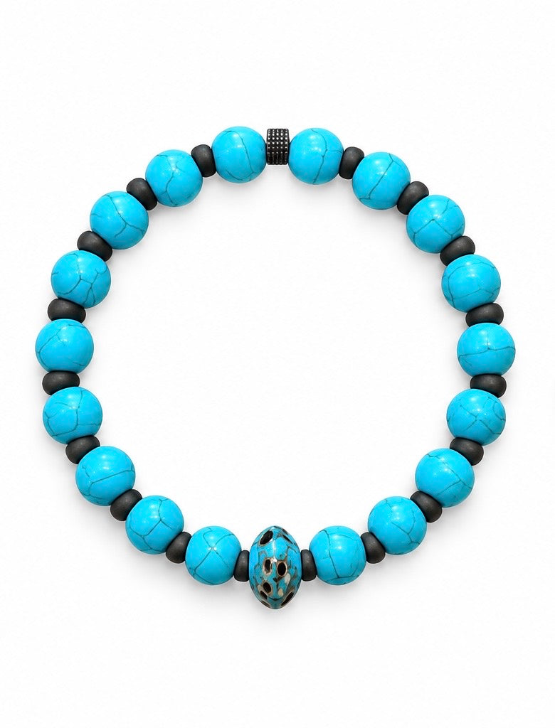 Colleen dela Torre Turquoise Beaded Bracelet