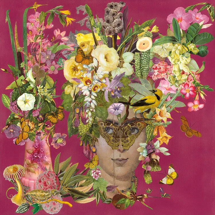Dominique Pfahl Original Mademoiselle Marionberry Collage