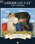 American Cat 2026 Mini Wall Calendar by Lowell Herrero