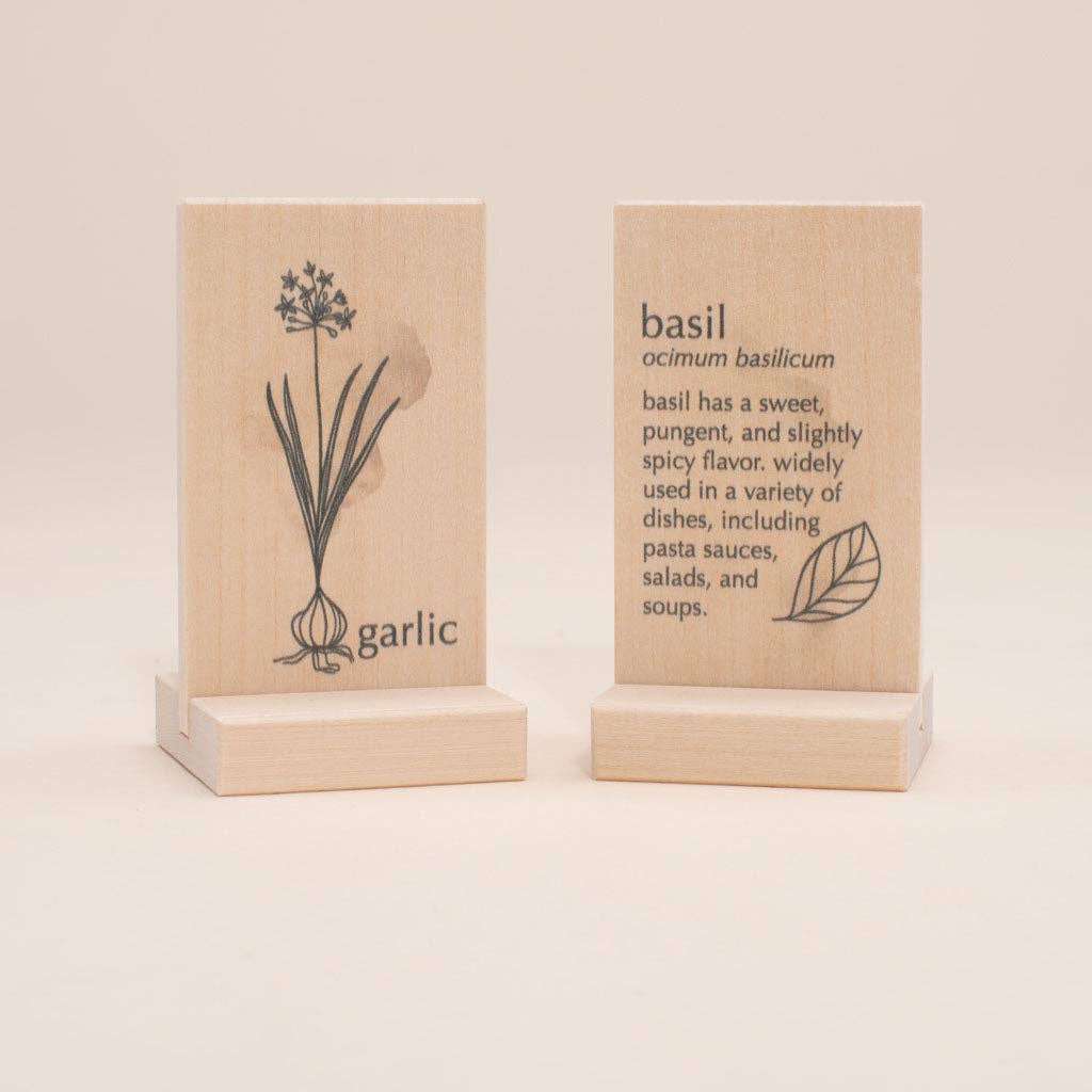 Wooden Herb Cards