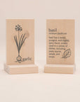 Wooden Herb Cards