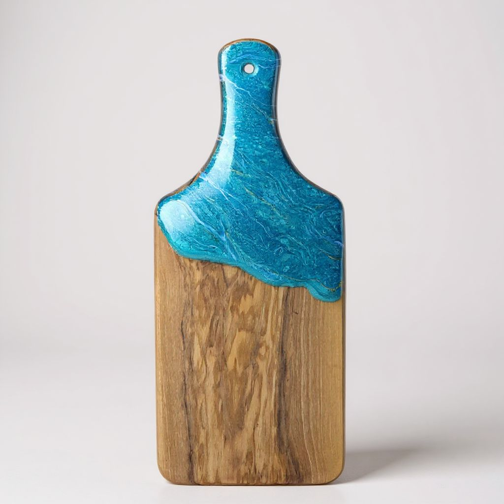 Olivewood Marbled Resin Kitchen Cheese Serving Board Decor : White Marble