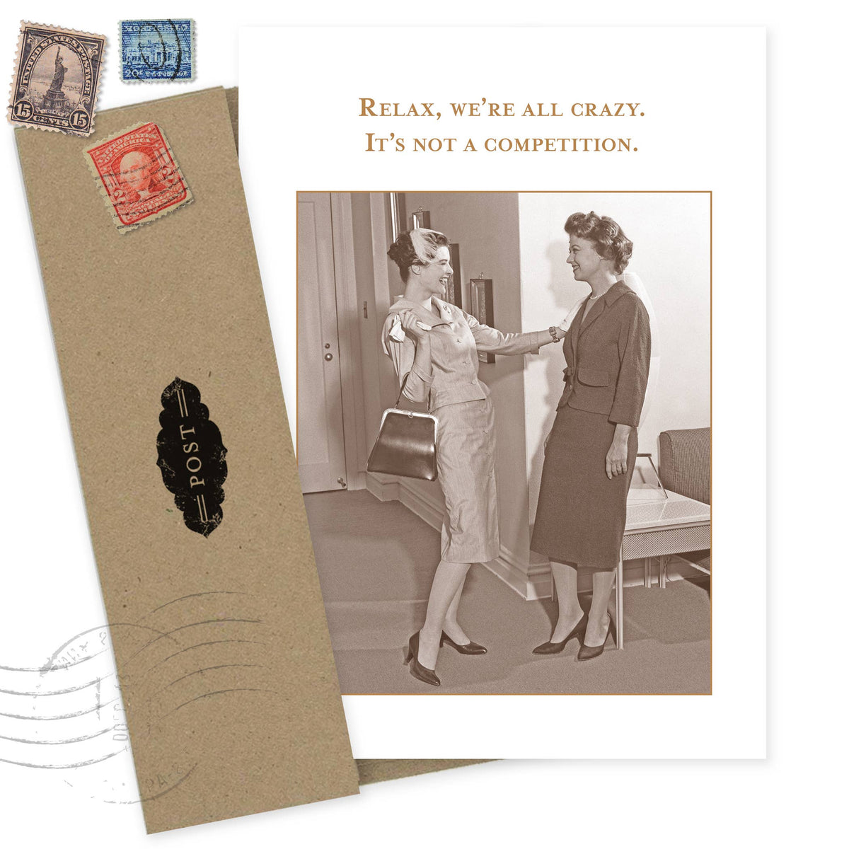 We're All Crazy - Funny Birthday Card