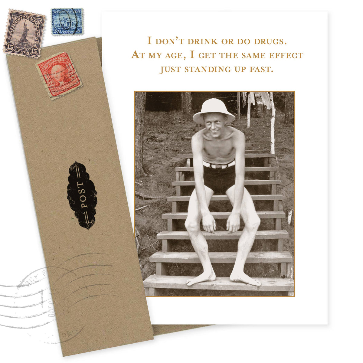 Standing Up Fast Birthday Card