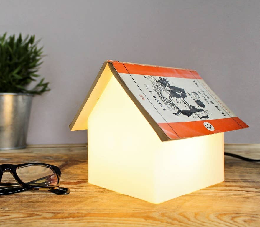 Book Rest Lamp - House shaped bedside reading light