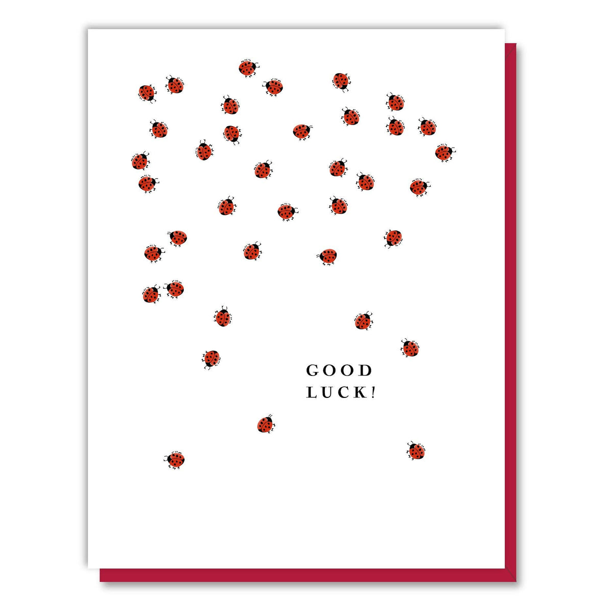 Good Luck Ladybugs Card