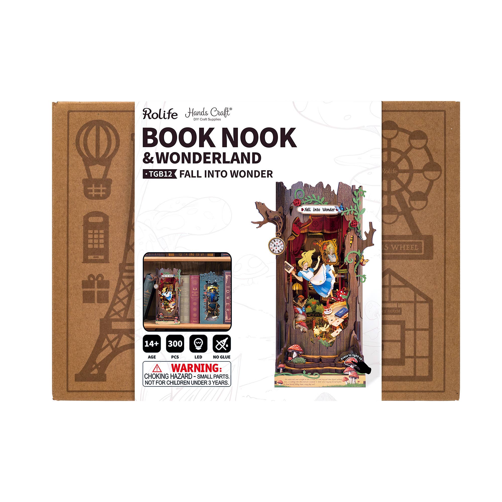 Alice in Wonderland Book Nook Kit