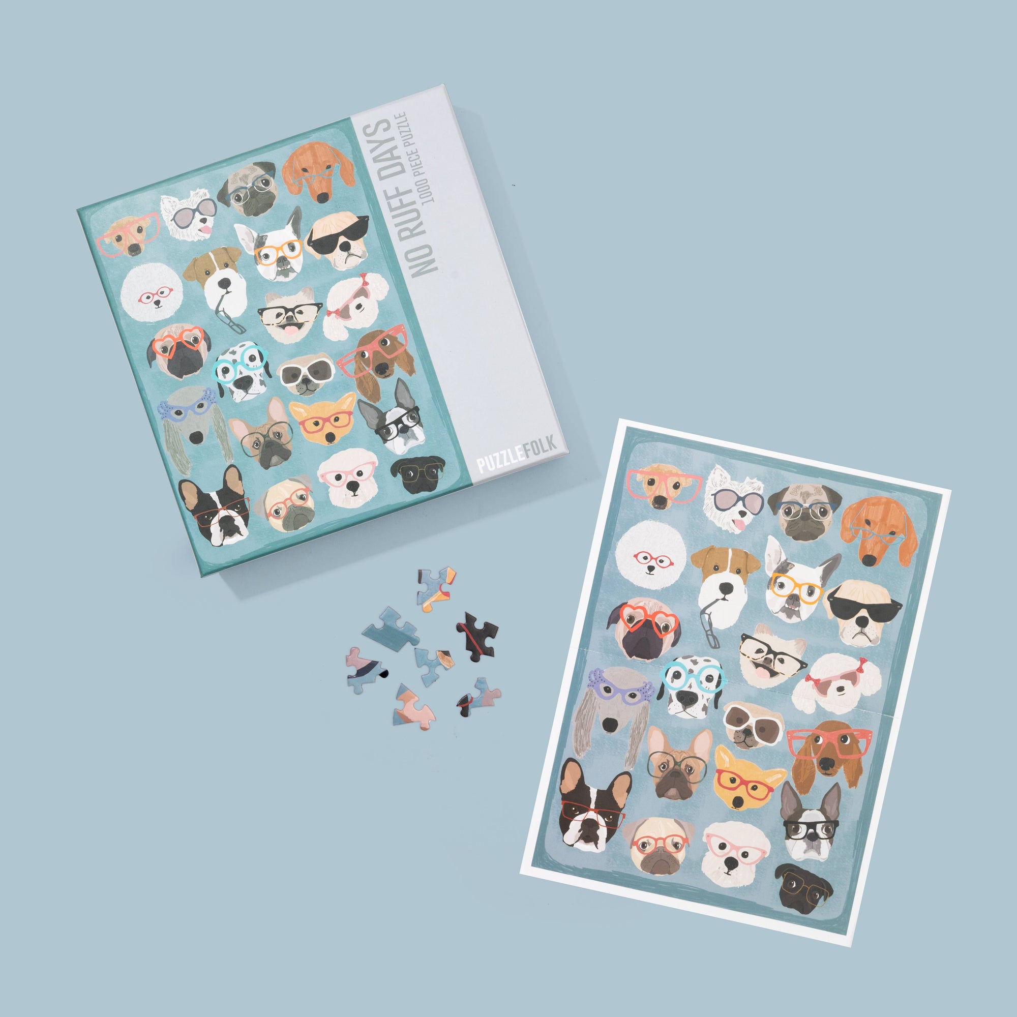 No Ruff Days 1000 piece Dog puzzle