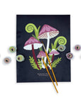 Bleeding Fairy Helmet Mushrooms Paint-by-Number Kit