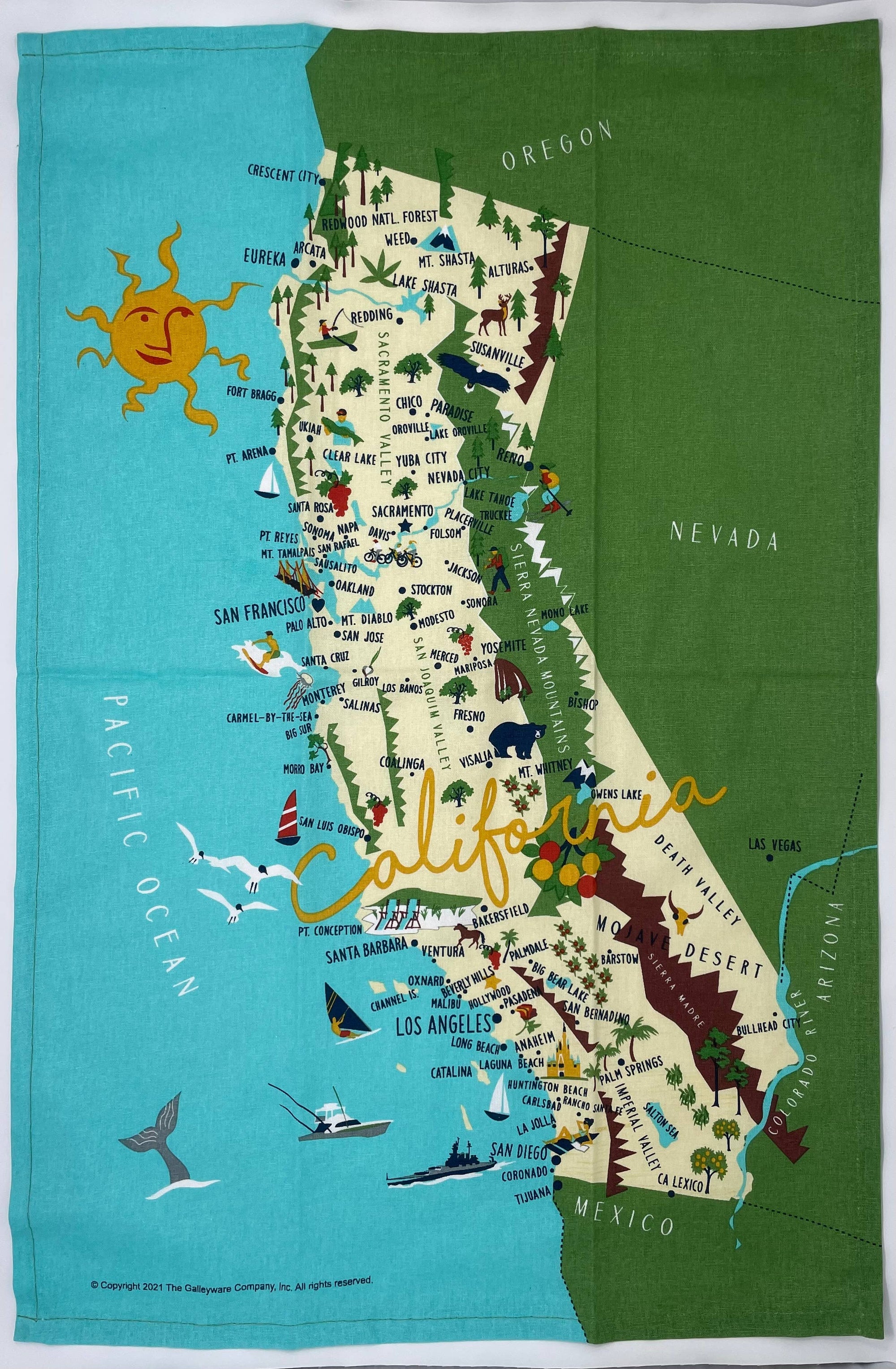 California Tea Towel