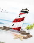 Red & White Lighthouse Greeting Card