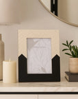 Resin Herringbone 2-Tone Photo Frame - Ivory, 5x7 in.