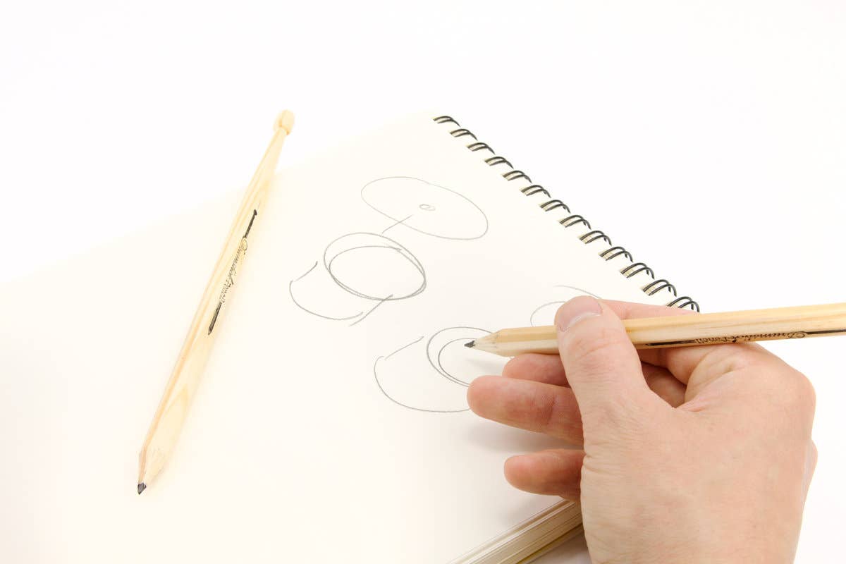 Drumstick Pencils - Wooden pencils are also mini drumsticks