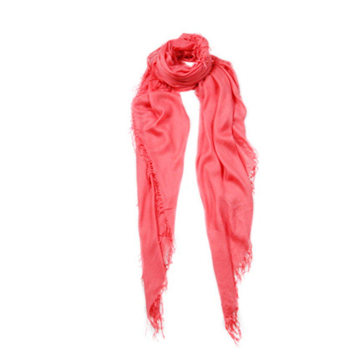 Cashmere Blend Solid Scarf: Deep Rose