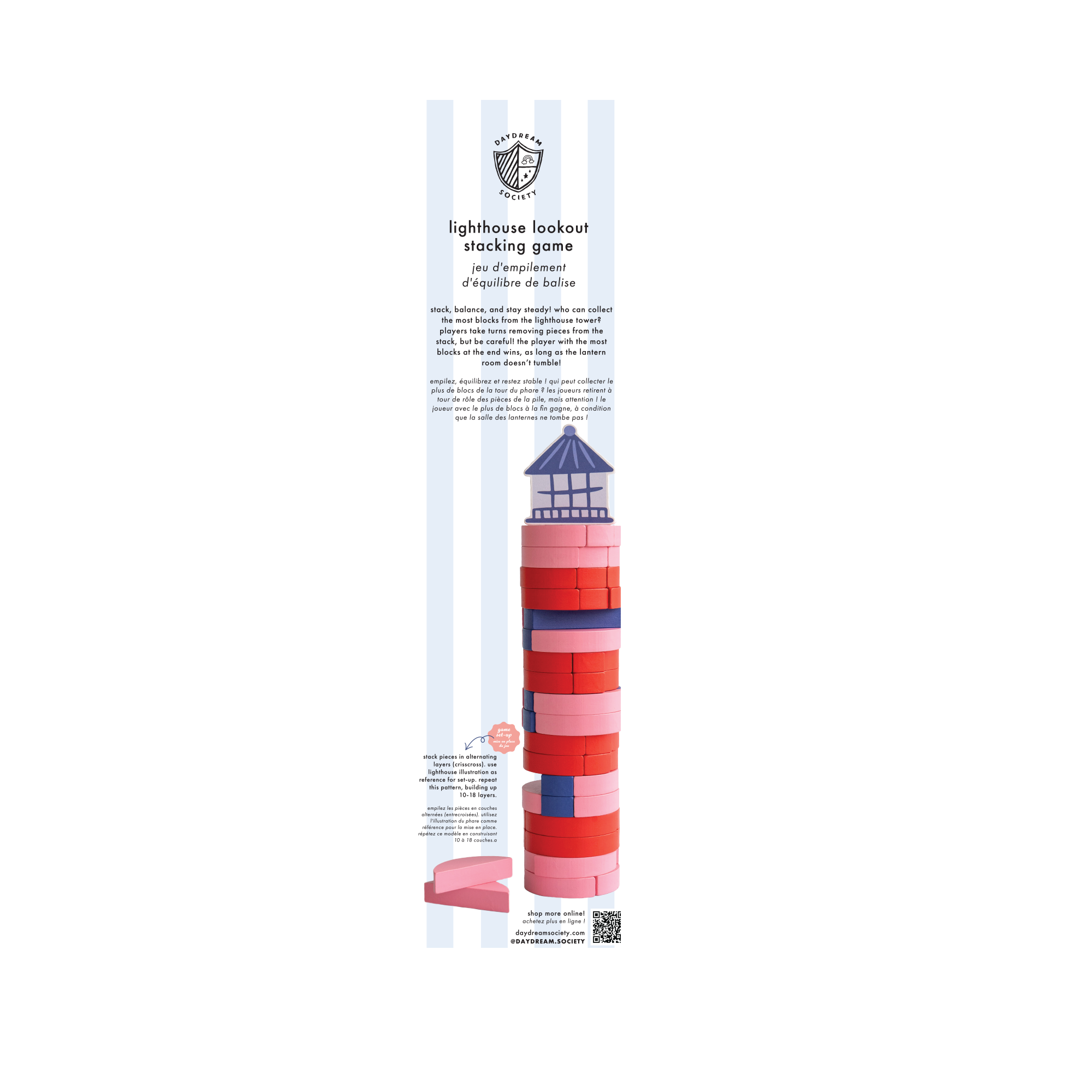 Seaside Lighthouse Lookout Stacking Game