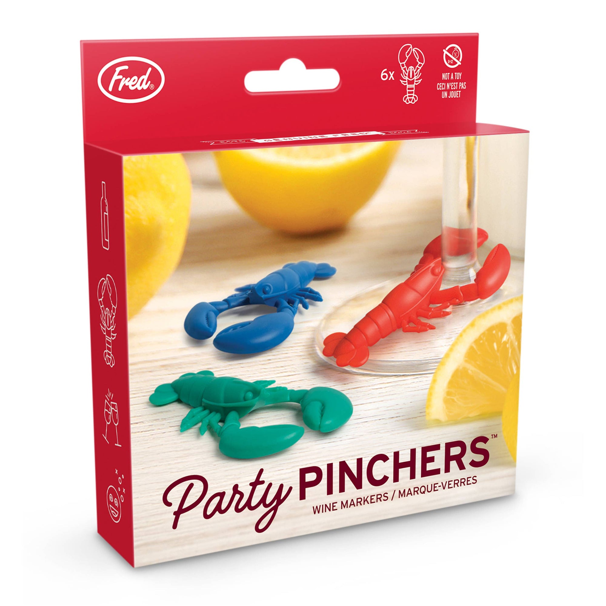 Party Pinchers Lobster Drink Markers (Set of 6)