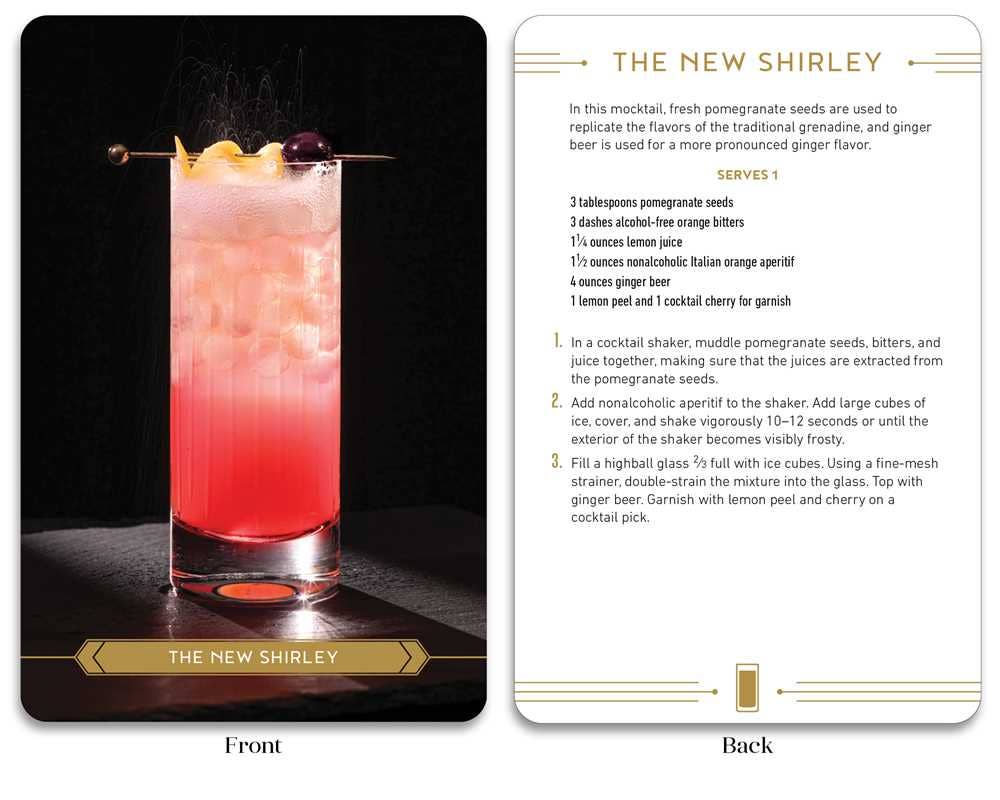 Make It a Mocktail Recipe Deck by Derick Santiago: Flashcards; 50 pages / English
