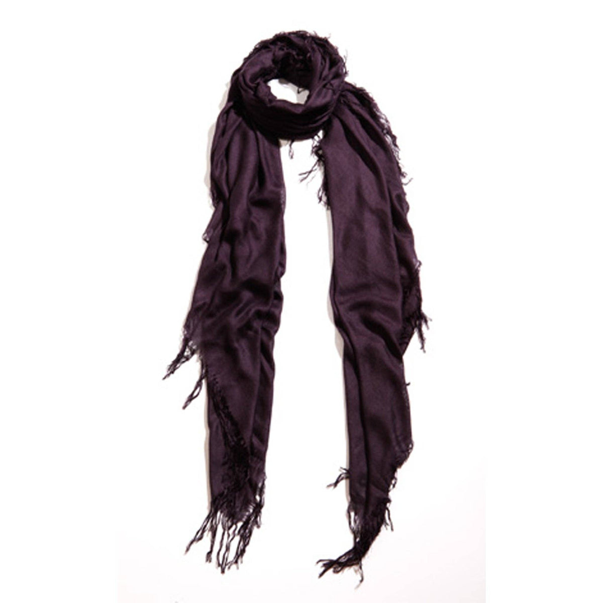 Cashmere Blend Solid Scarf: Deep Rose