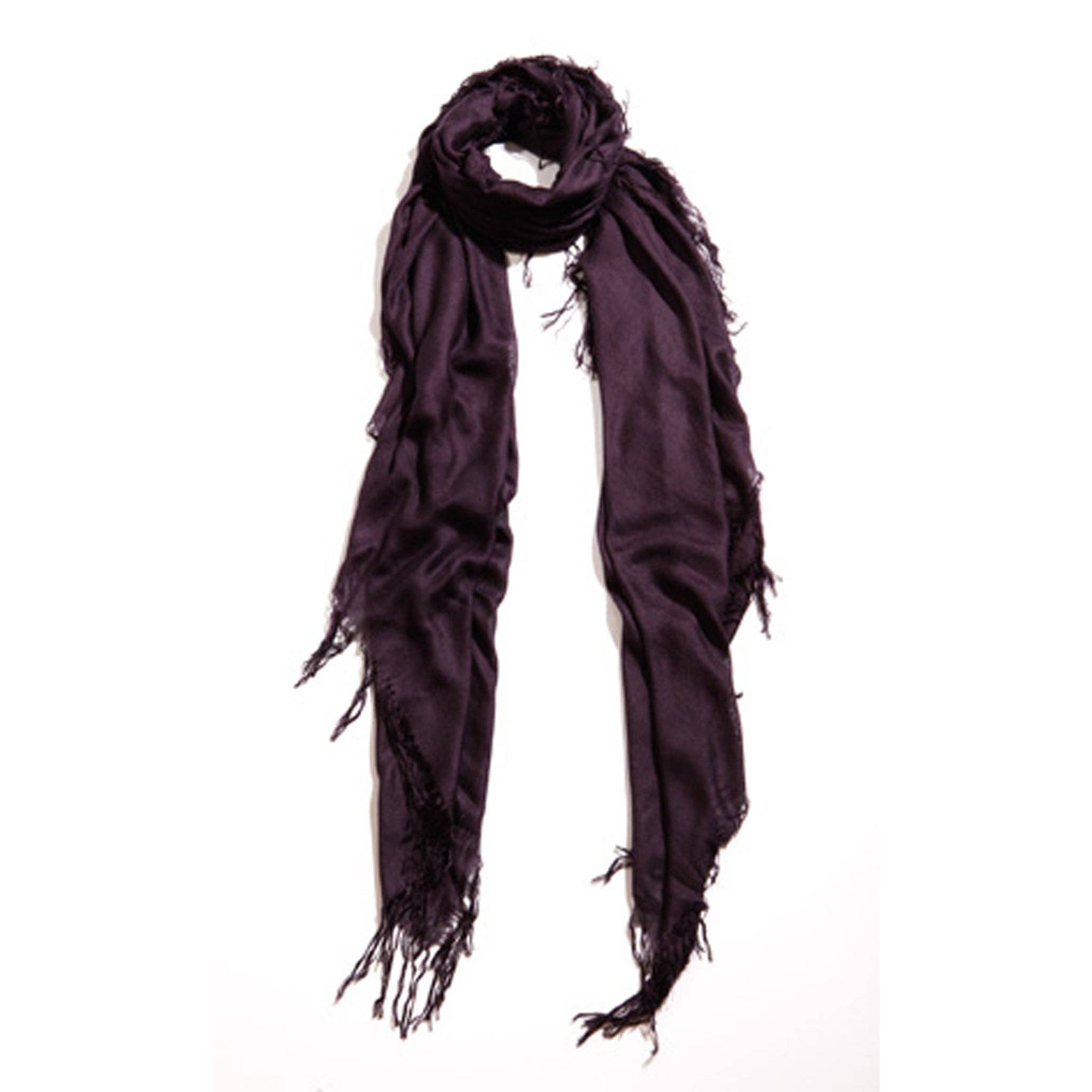Cashmere Blend Solid Scarf: Dragonfly