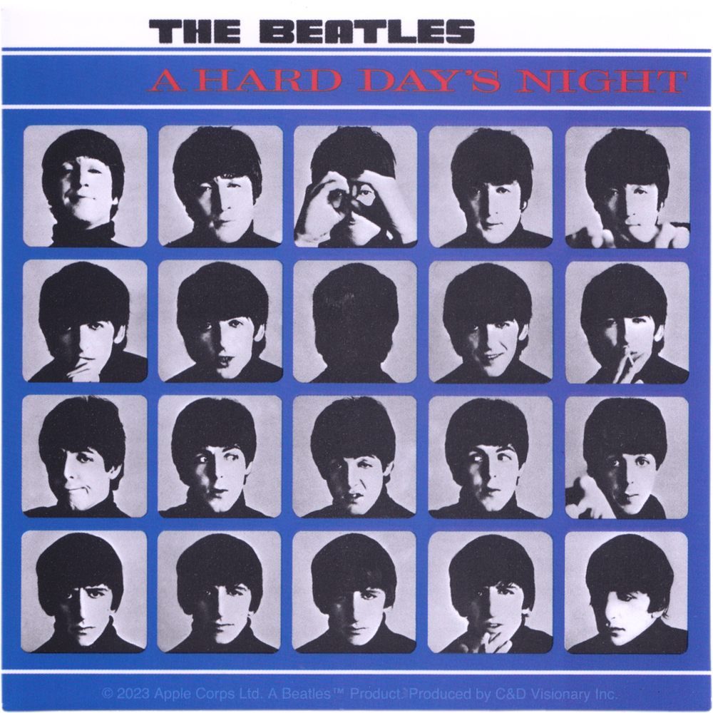 Sticker - The Beatles - A Hard Day's Night 1960s Rock Music
