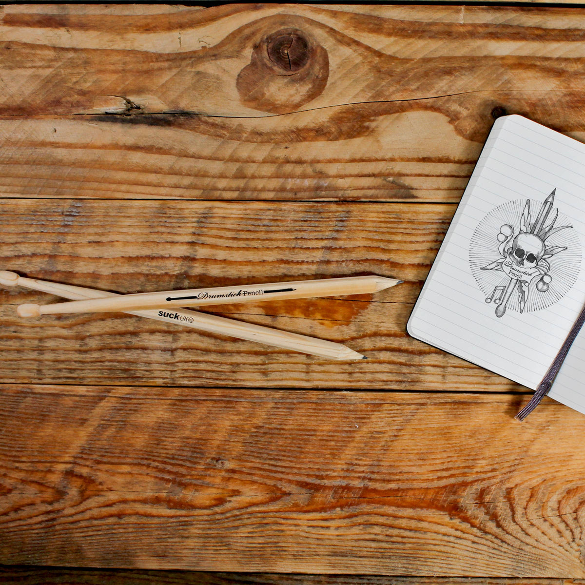 Drumstick Pencils - Wooden pencils are also mini drumsticks
