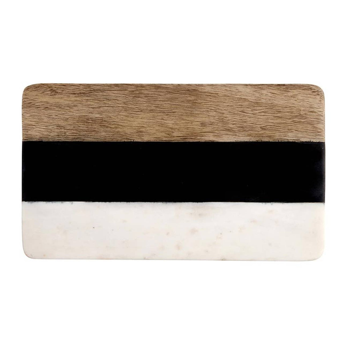 Striped Marble + Wood Board: Material