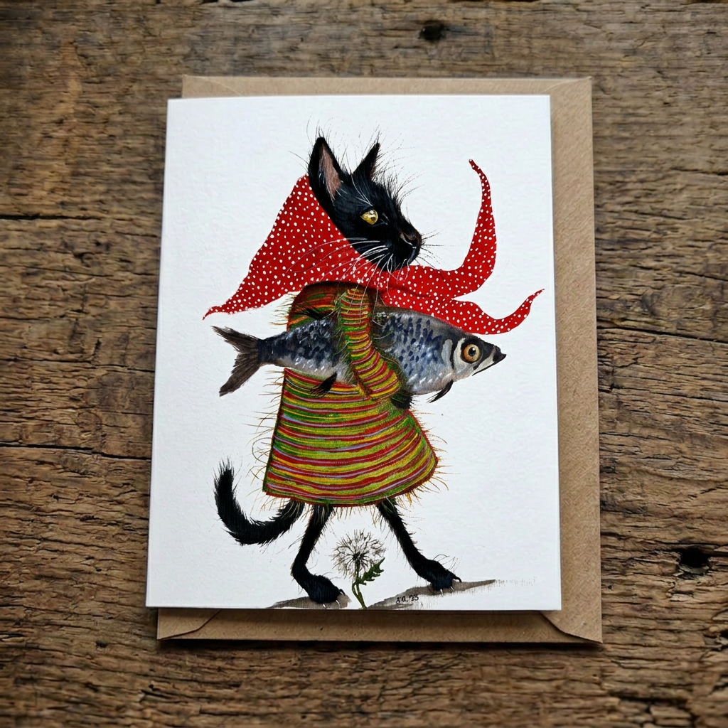 Good Fortune Jurga Ryan Greeting Card