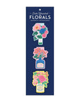 Ever Upward Florals Shaped Magnetic Bookmarks