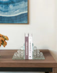 Crystal Spherical Accent Bookends Set of 2 - Clear, 6 in.