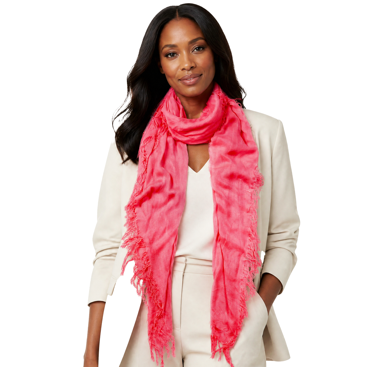 Cashmere Blend Solid Scarf: Dragonfly